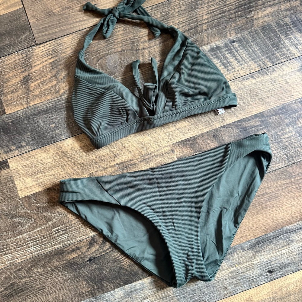 BECCA Deep Green Bikini Set